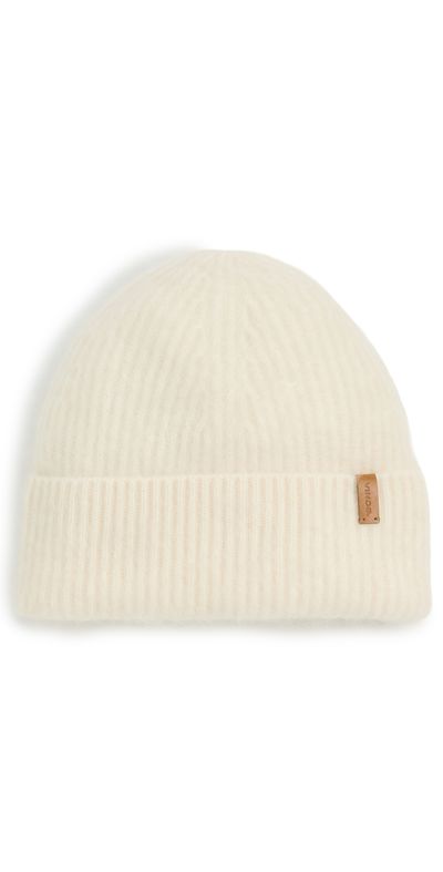 Vince Vince Brushed Cashmere Cuffed Hat Ivory One