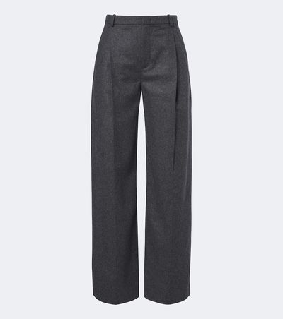 Vince Vince Camille wool-blend flannel wide-leg pants
