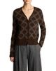 Vince Vince Cashmere Diamond Plaid Long Sleeve Cardigan - 1