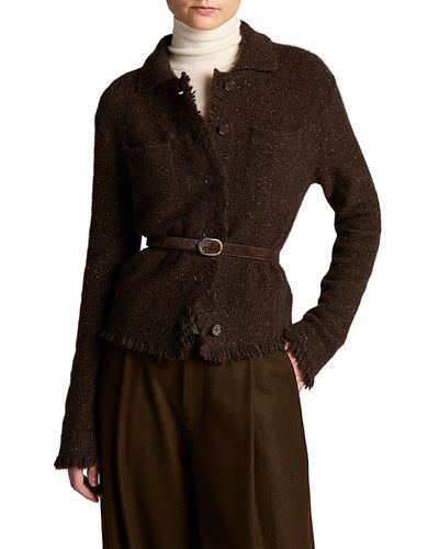 Vince Vince Cashmere Shrunken Donegal Jacket