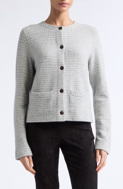 Vince Vince Check Print Knit Jacket