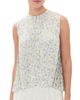 Vince Vince Citrine Bloom Pleated Top Off White/Sun - 1
