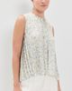 Vince Vince Citrine Bloom Pleated Top Off White/Sun - 2