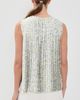 Vince Vince Citrine Bloom Pleated Top Off White/Sun - 3
