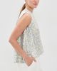 Vince Vince Citrine Bloom Pleated Top Off White/Sun - 4