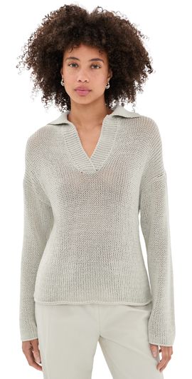 Vince Vince Coated Cotton Cord Polo Beach Stone