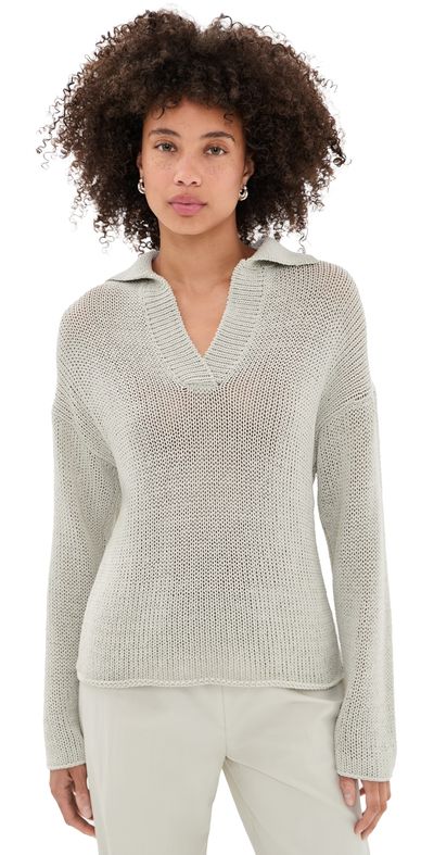 Vince Vince Coated Cotton Cord Polo Beach Stone