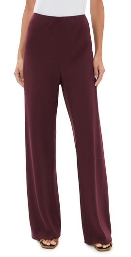 Vince Vince Colette High Waist Crepe Bias Pants Black Rose