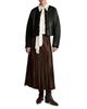 Vince Vince Collarless Crop Leather Jacket - 2
