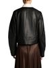 Vince Vince Collarless Crop Leather Jacket - 3