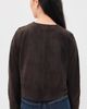 Vince Vince Collarless Cropped Suede Jacket Iron - 3