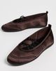 Vince Vince Coralie Satin Ballet Sneakers Ganache - 5