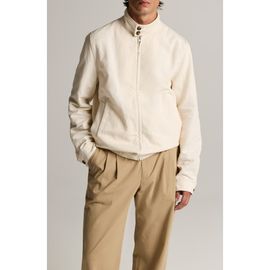 Vince Vince Cotton & Linen Bomber Jacket
