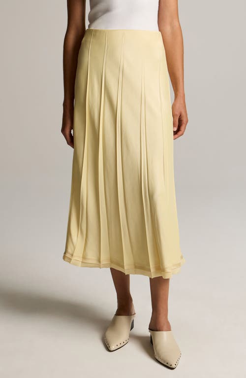 Vince Vince Creased Pleat Raw Hem Maxi Dress