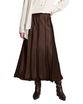 Vince Vince Creased Pleated Skirt