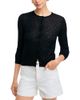 Vince Vince Crewneck Wool-Blend Dot Cardigan - 1