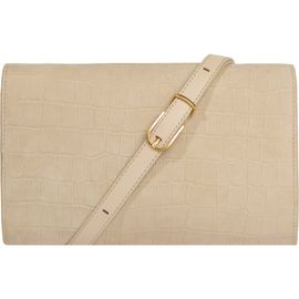 Vince Vince Croc Embossed Nubuck Leather Wallet on a Strap
