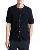 Vince Vince Crochet Button Front Short Sleeve Shirt - 1