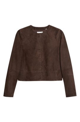 Vince Vince Crop Suede Jacket