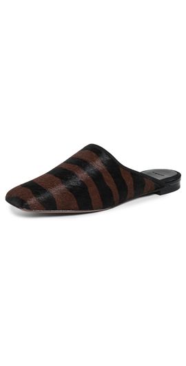 Vince Vince Dakota Fur Mules Molton Brown Multi