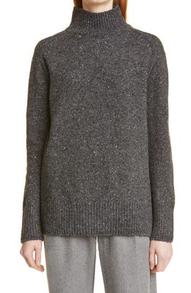 Vince Vince Donegal Wool & Alpaca Blend Turtleneck Sweater