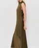 Vince Vince Draped Scarf Tie Sleeveless Dress Cypress - 4
