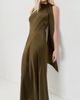 Vince Vince Draped Scarf Tie Sleeveless Dress Cypress - 5