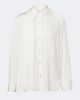 Vince Vince Draped silk-blend satin blouse - 1