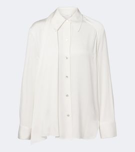 Vince Vince Draped silk-blend satin blouse