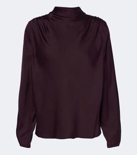 Vince Vince Draped silk-blend top