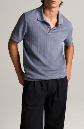 Vince Vince Drop Needle Stripe Pima Cotton Polo