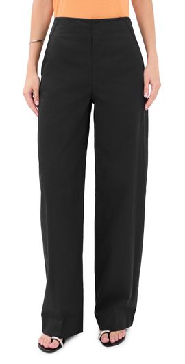 Vince Vince Elastic Back Cotton Trousers Ink