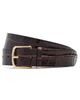 Vince Vince Ellie Leather Croc Belt Black Rose - 1