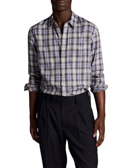 Vince Vince Exchange Plaid Long Sleeve Button Down Shirt