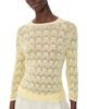 Vince Vince Fine Lace Crew Neck Sweater Dandelion - 1