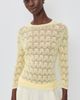 Vince Vince Fine Lace Crew Neck Sweater Dandelion - 2