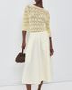 Vince Vince Fine Lace Crew Neck Sweater Dandelion - 5