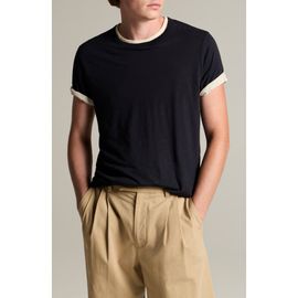 Vince Vince Fine Slub Layered Look Pima Cotton T-Shirt