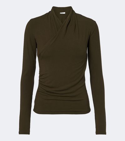Vince Vince Fixed jersey wrap top