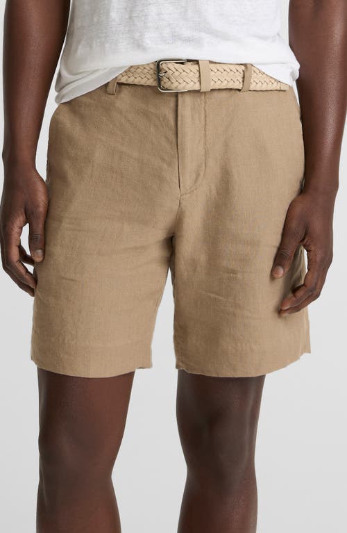 Vince Vince Flat Front Slub Hemp Chino Shorts