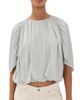 Vince Vince Gathered Cape Bubble Blouse Stone Sage - 1