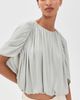 Vince Vince Gathered Cape Bubble Blouse Stone Sage - 2