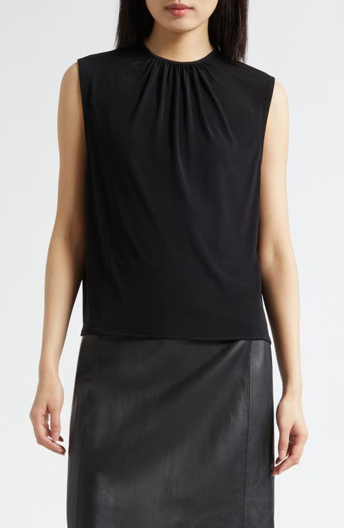 Vince Vince Gathered Jewel Neck Top