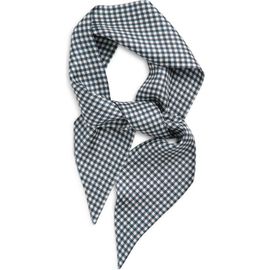 Vince Vince Gingham Ribbon Silk Scarf