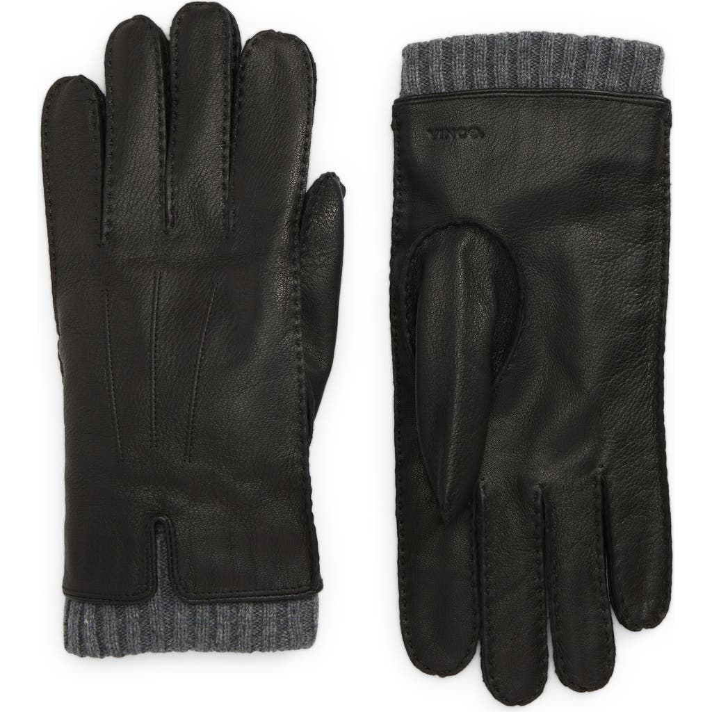 Vince Vince Hand Sewn Cashmere Lined Leather Gloves