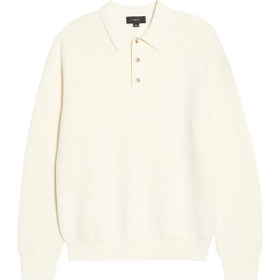 Vince Vince Heirloom Shaker Long Sleeve Polo Sweater