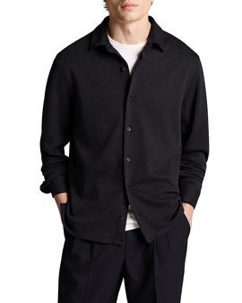 Vince Vince Herringbone Cotton Blend Shirt