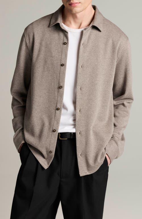 Vince Vince Herringbone Long Sleeve Button Up Shirt