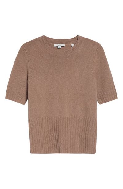 Vince Vince High Rib Trim Wool & Cashmere Sweater