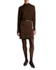 Vince Vince High Waist Suede Skirt - 2
